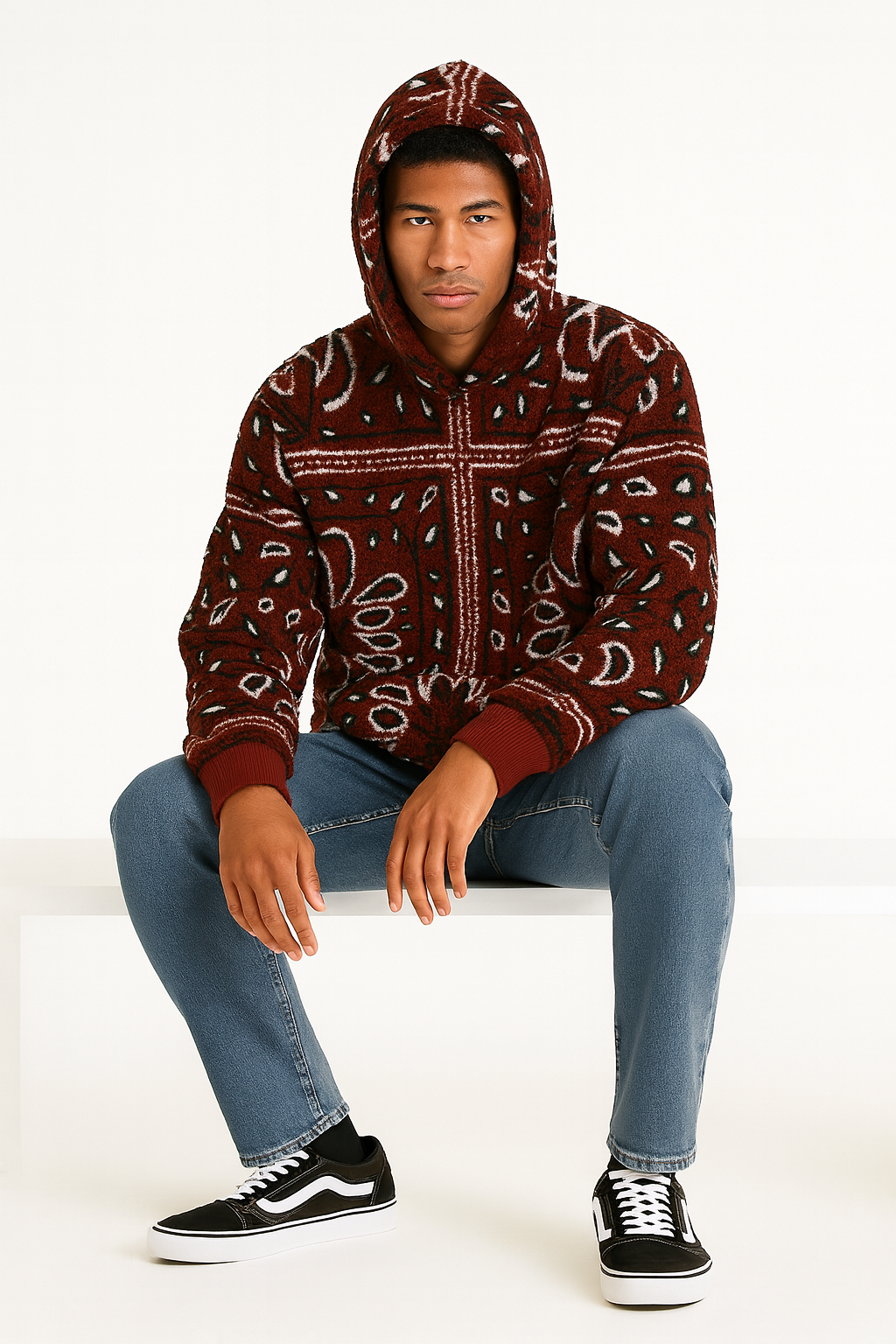 Amiri Printed Bandana Hoodie