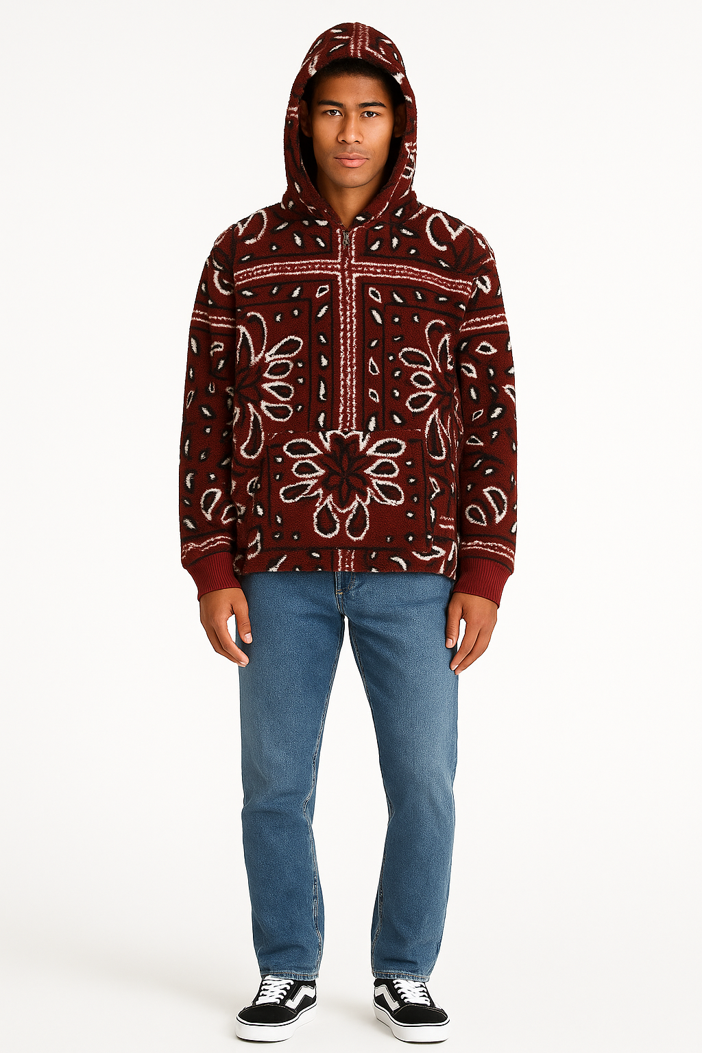 Amiri Printed Bandana Hoodie